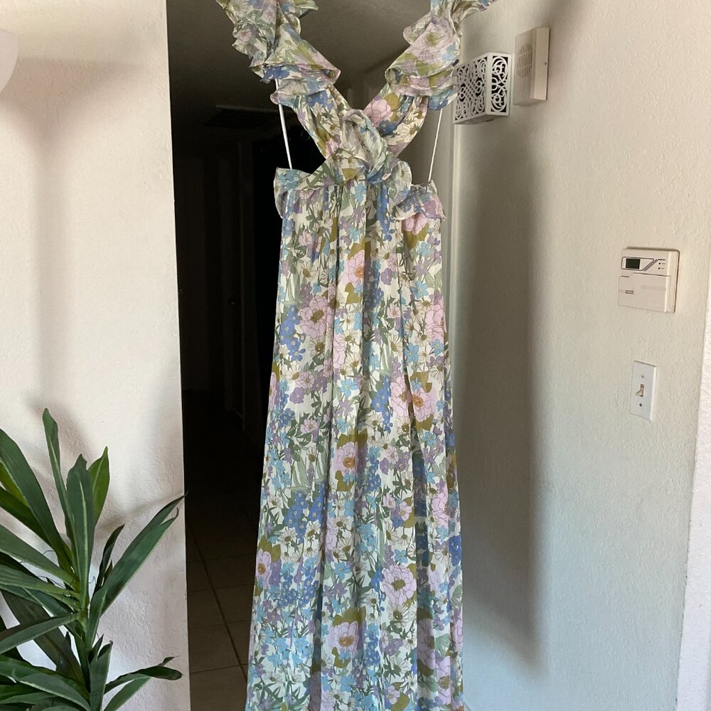 Luxxel Peek-a-boo sides and open back maxi dress